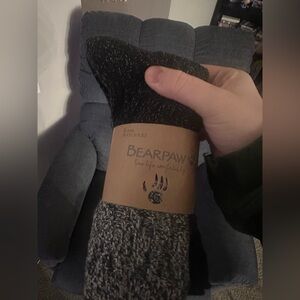 BearPaw New with Tags 6 Pairs of Boot Socks (Black, Grey, Charcoal) ladies 4-10